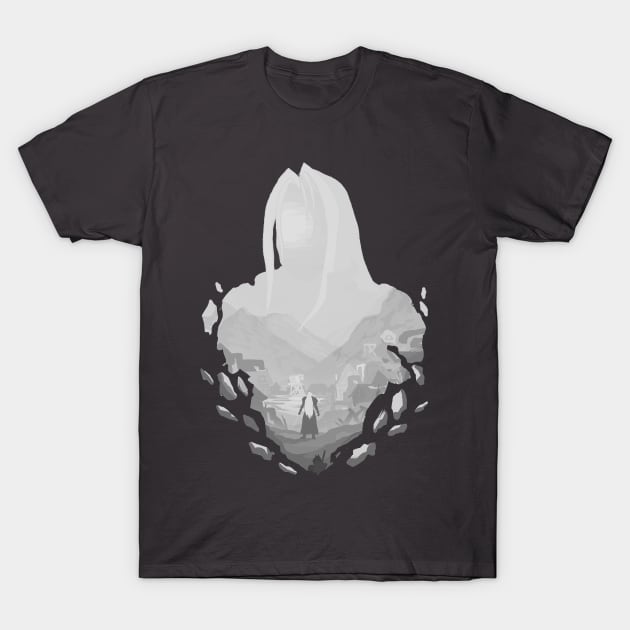 Before Nibelheim Incident Grey v:Final fantasy vii T-Shirt by Vertei